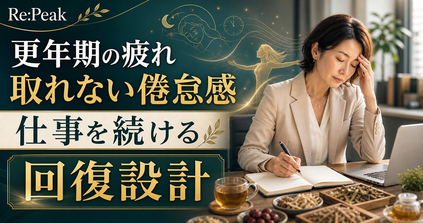 更年期の疲れが取れない・倦怠感