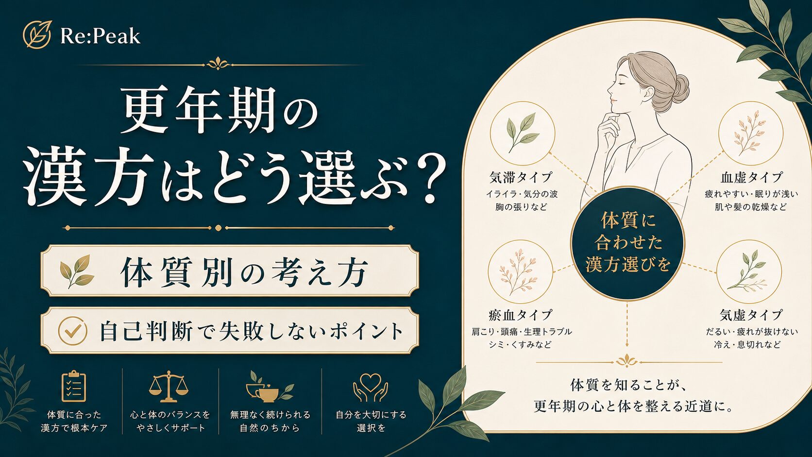 更年期の漢方はどう選ぶ？
