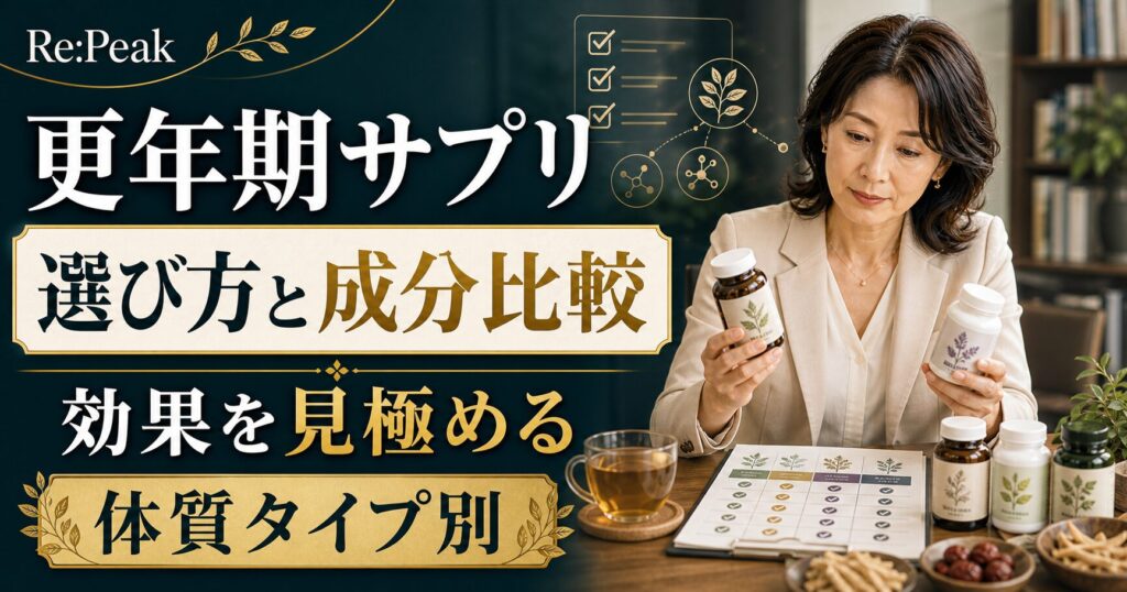 更年期サプリの選び方