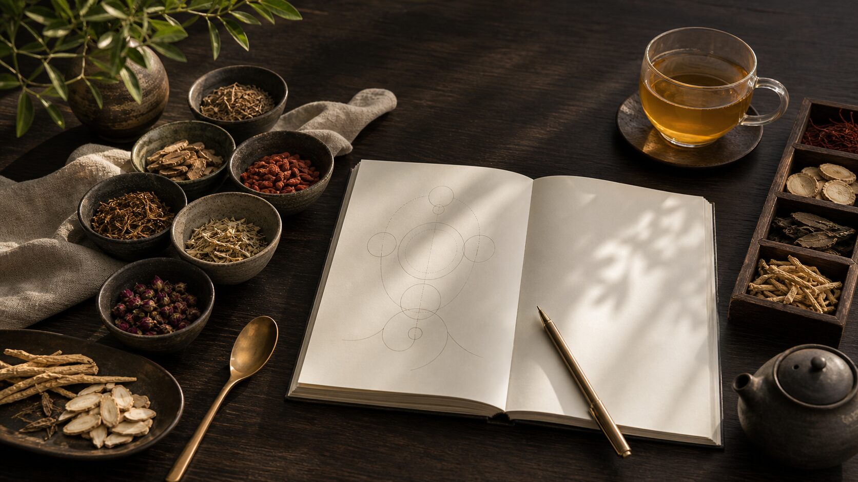 漢方と中医学の専門性を感じる薬膳茶と生薬